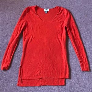Old Navy Red Tunic Sweater Extra Small XS